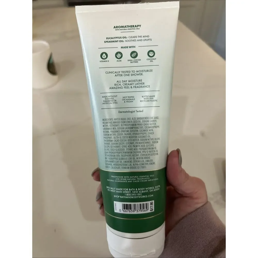 Bath‎ and Body Works Eucalyptus & Spearmint Moisturizing Body Wash 10 Fl Oz NEW